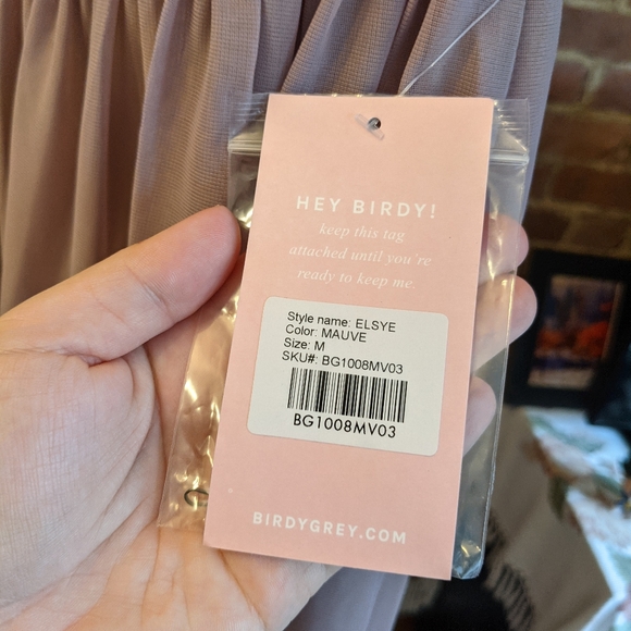 NWT Birdy Grey Elsye Bridesmaids Dress in Mauve M - Picture 4 of 6